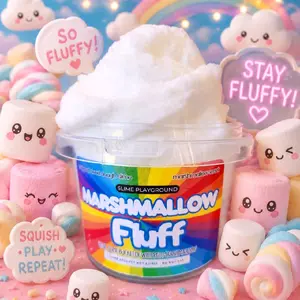 Marshmallow Slime - 16 oz Bucket - Non-Sticky - Sensory