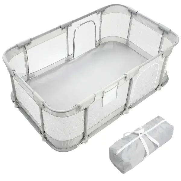 Desque Baby Playpen 47*47, 47*71 Inch with Carry Bag Portable Play Pen for Babies & Toddlers Indoor Outdoor Durable Oxford