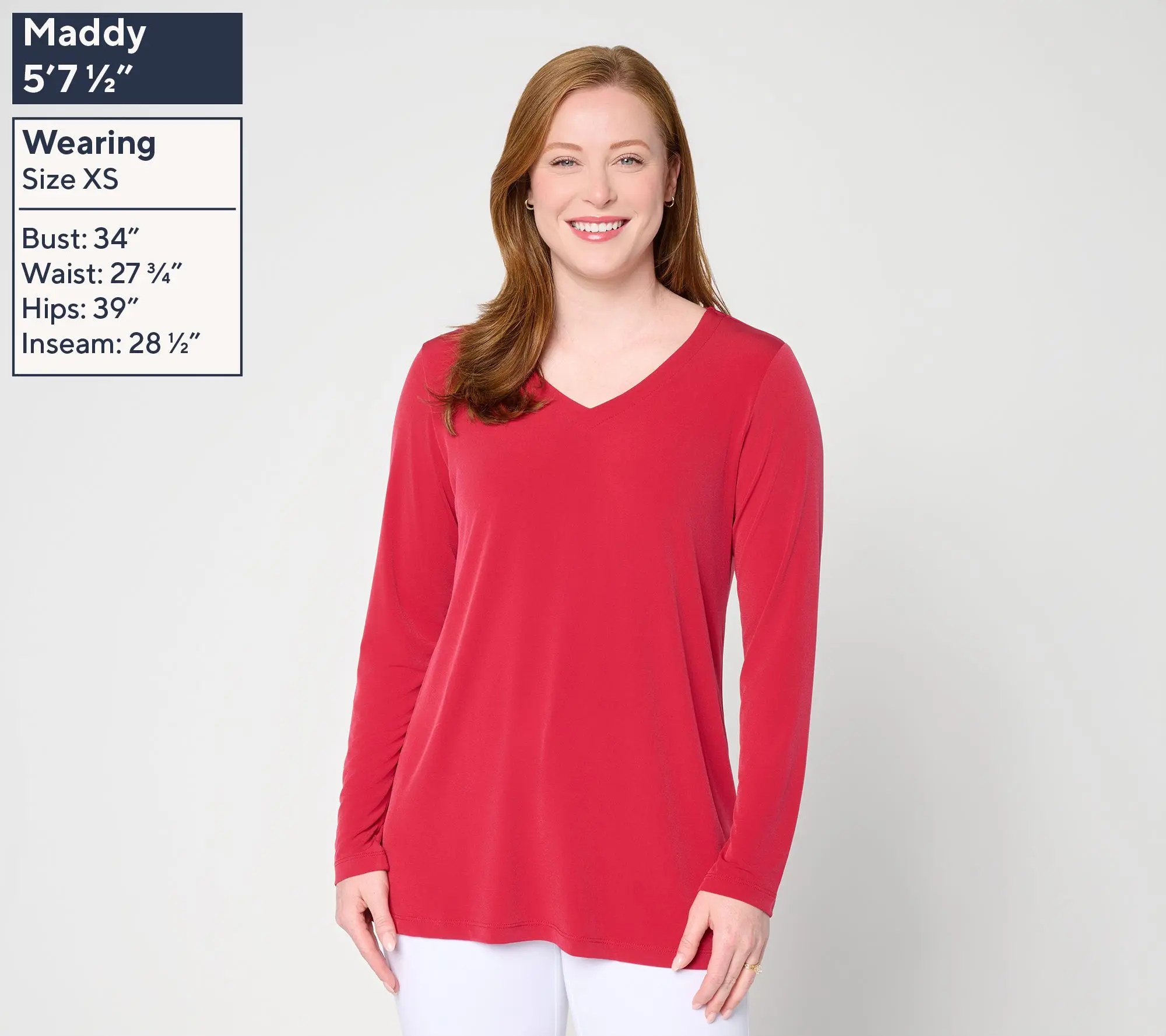 Susan Graver Essentials Regular Liquid Knit A-Line Tunic