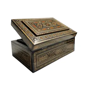 Handmade Two-Layer Luxurious Jewelry Box - Perfect for Storage, Keepsake, Gift, and Decoration