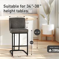 Gray Faux Leather + Black Curved Frame