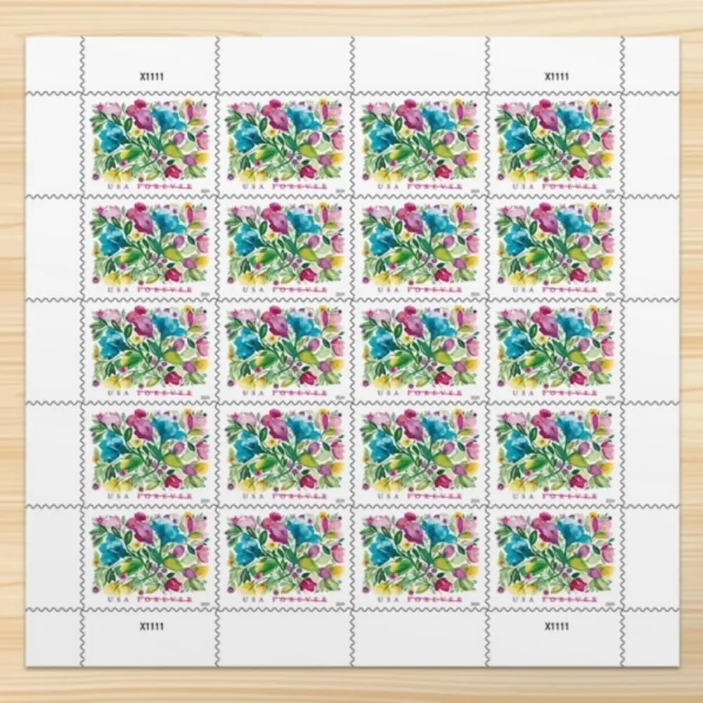 United States Postal Service Celebration Blooms (Sheet of 20) Forever Postage Stamps Scott #5849