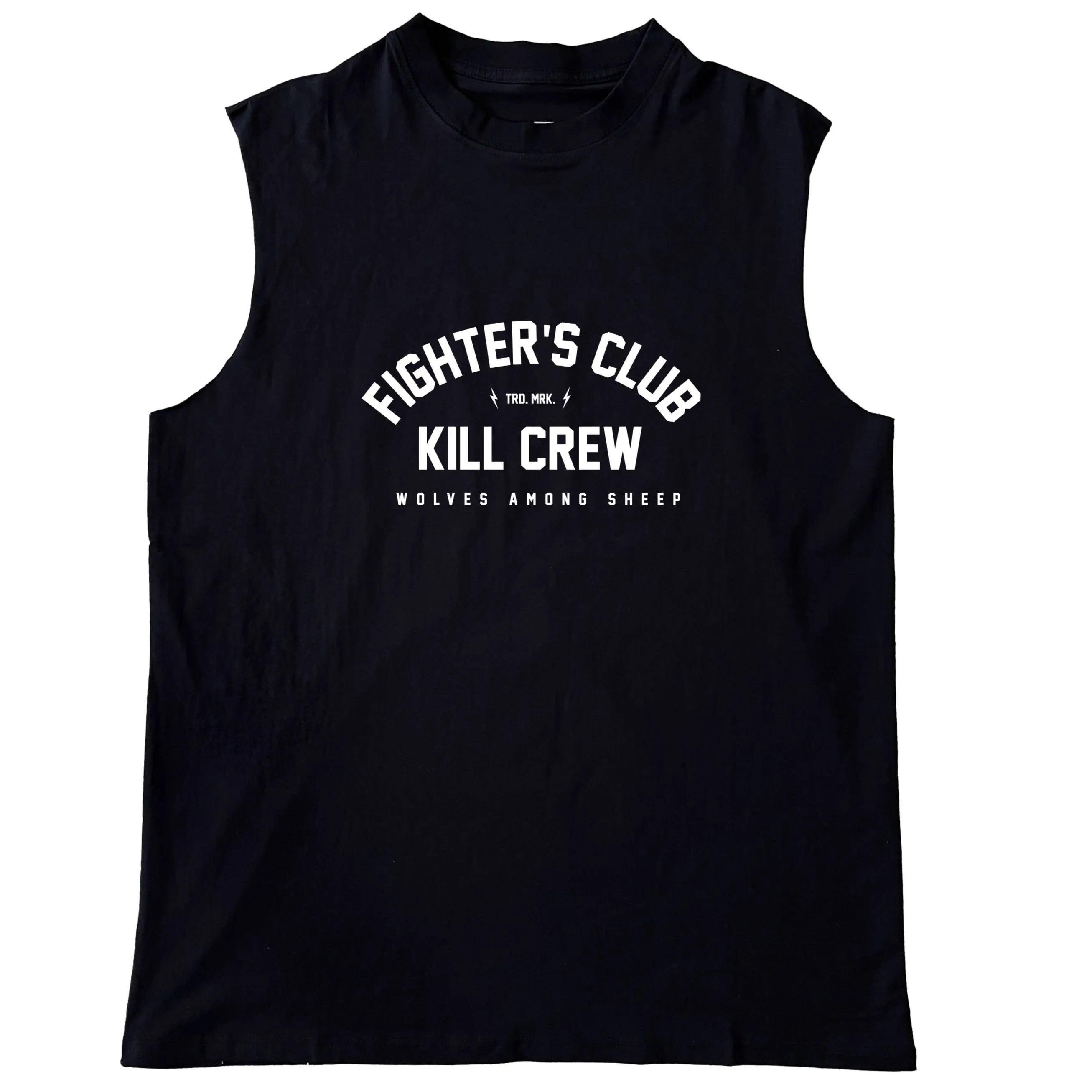 FIGHTERS CLUB CUTOFF-BLACK