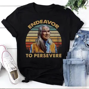 100% Cotton Endeavor to Persevere Vintage T-Shirt, Outlaw Wales Quote Shirt, Retro Western Movie Josey Tee, Motivational Cowboy Gift, Classic Film Shirt