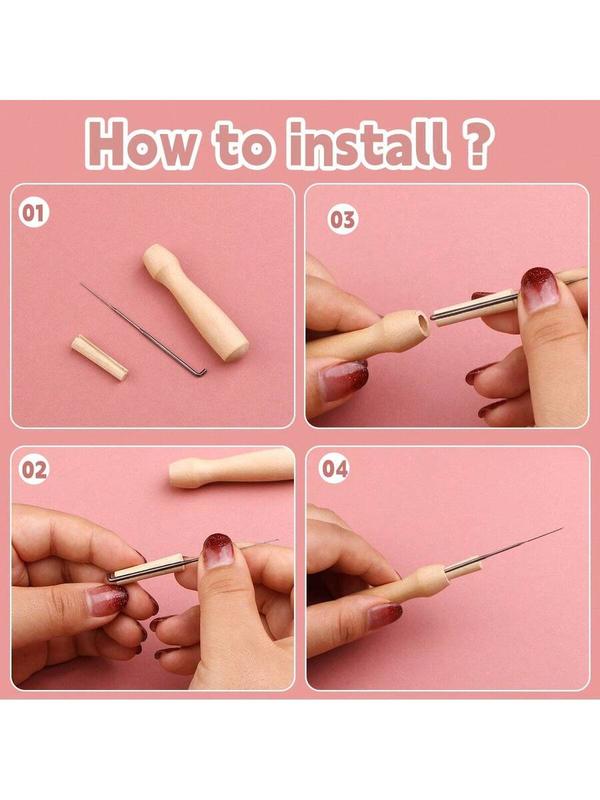 Needle Felting Kit, 24 Colors Wool Roving (5g/Color), Complete Needle Felting Starter Kit With Needle Felting Supplies Wool Fibre Spinning Craft Felting Kits For Beginners