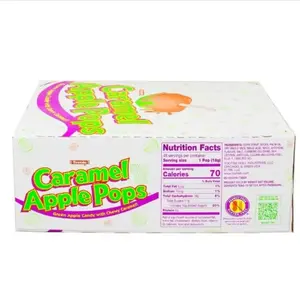 Tootsie Caramel Apple Lollipops - Sweet & Tangy Candy Snack Bonbon Candies