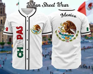 Mexican States Baseball Jersey, Mexico States, Unisex Wear, Baseball jersey