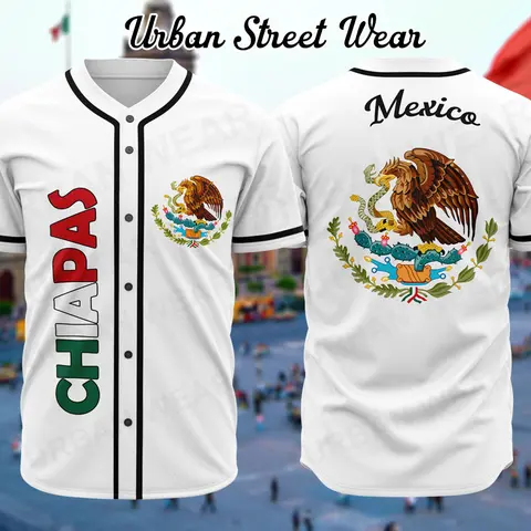 Mexican States Baseball Jersey, Mexico States, Unisex Wear, Baseball jersey