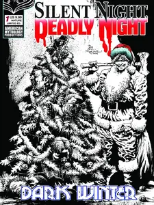 Silent Night, Deadly Night: Dark Winter #1 Cover F Roy Allan Martinez Black & White Variant Limited 350