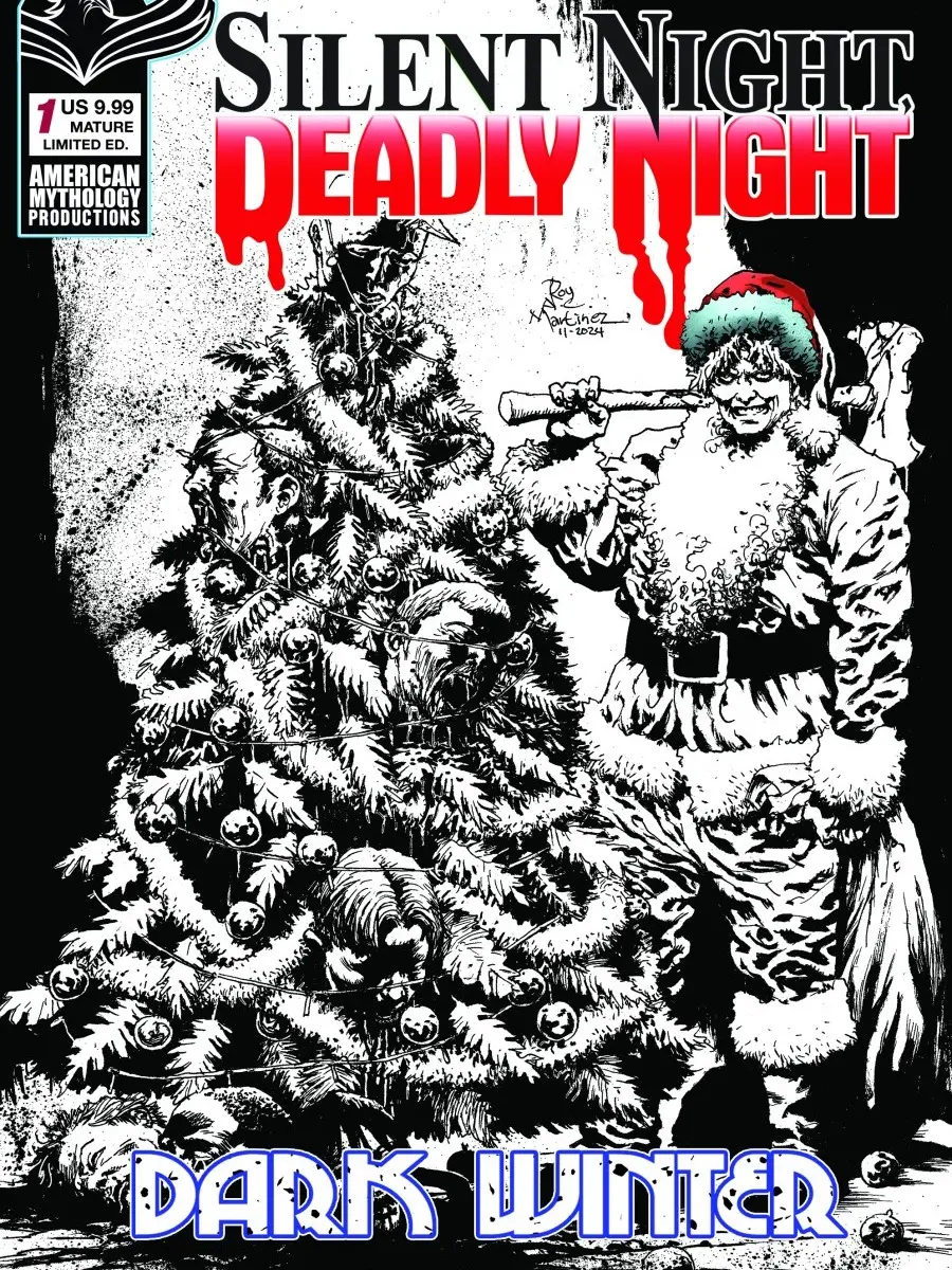 Silent Night, Deadly Night: Dark Winter #1 Cover F Roy Allan Martinez Black & White Variant Limited 350