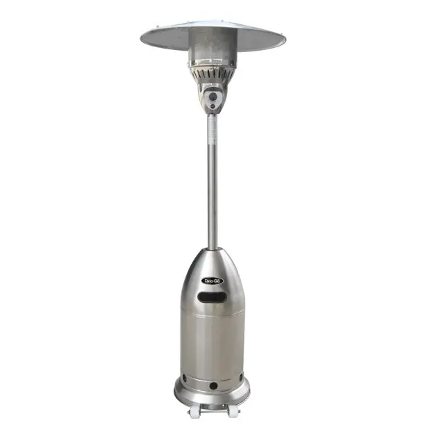Bullet Base Patio Heater, Stainless Steel