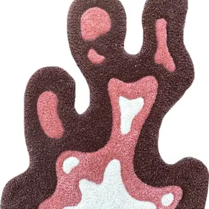 Custom Tufted Rug in Spilled Neapolitan Design!