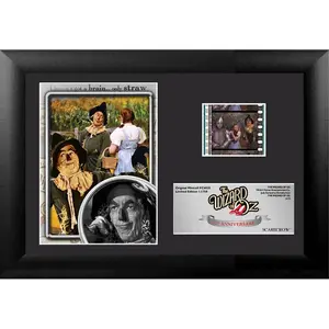 212 MAIN Wizard of Oz 75th Anniversary Scarecrow Real Film Minicell Photo Frame, 7x5 in MDF Baby Space Wall Decoration, Artistic Design, Easel Back