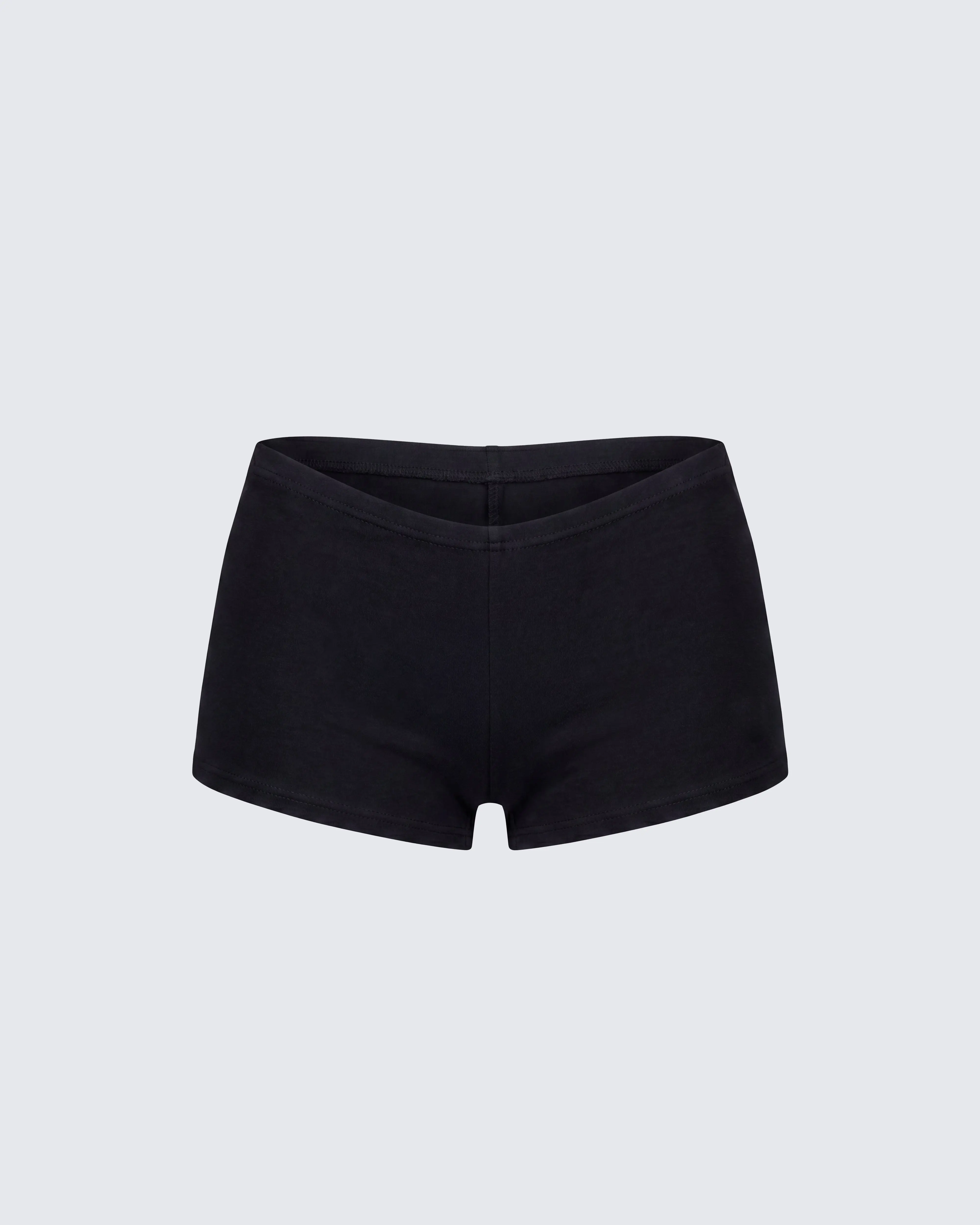 Shemoi Black Jersey Micro Shorts