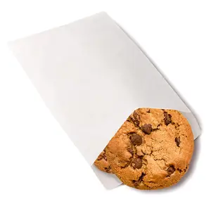 Wax Paper Bags, Glassine Bags 5x7 Inches, 100 count White Paper Cookie Sleeves for