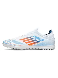 Men's Football Shoes TF Nails Outdoor Sports Sneakers, Football Boots, Durable Anti-Slip Sole, Strong Grip, Ankle Protection, All-Season Use