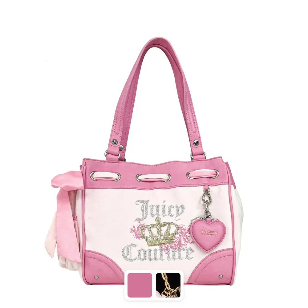 Juicy Couture Royal Bloom Daydreamer Women's Tote Bag - Aesthetic Purse Tote, Everyday Bag, All-Purpose Accessory for Women