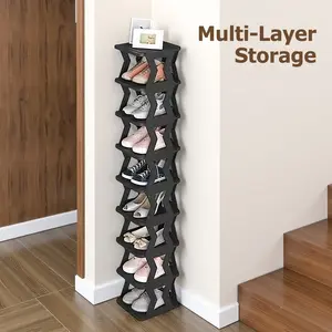 Removable Shoe Rack Space saving Folding Shoe Rack Suitable for Families and Dormitories Independent Narrow Multi layer Space saving Simple Shoe Rack Shoe Rack