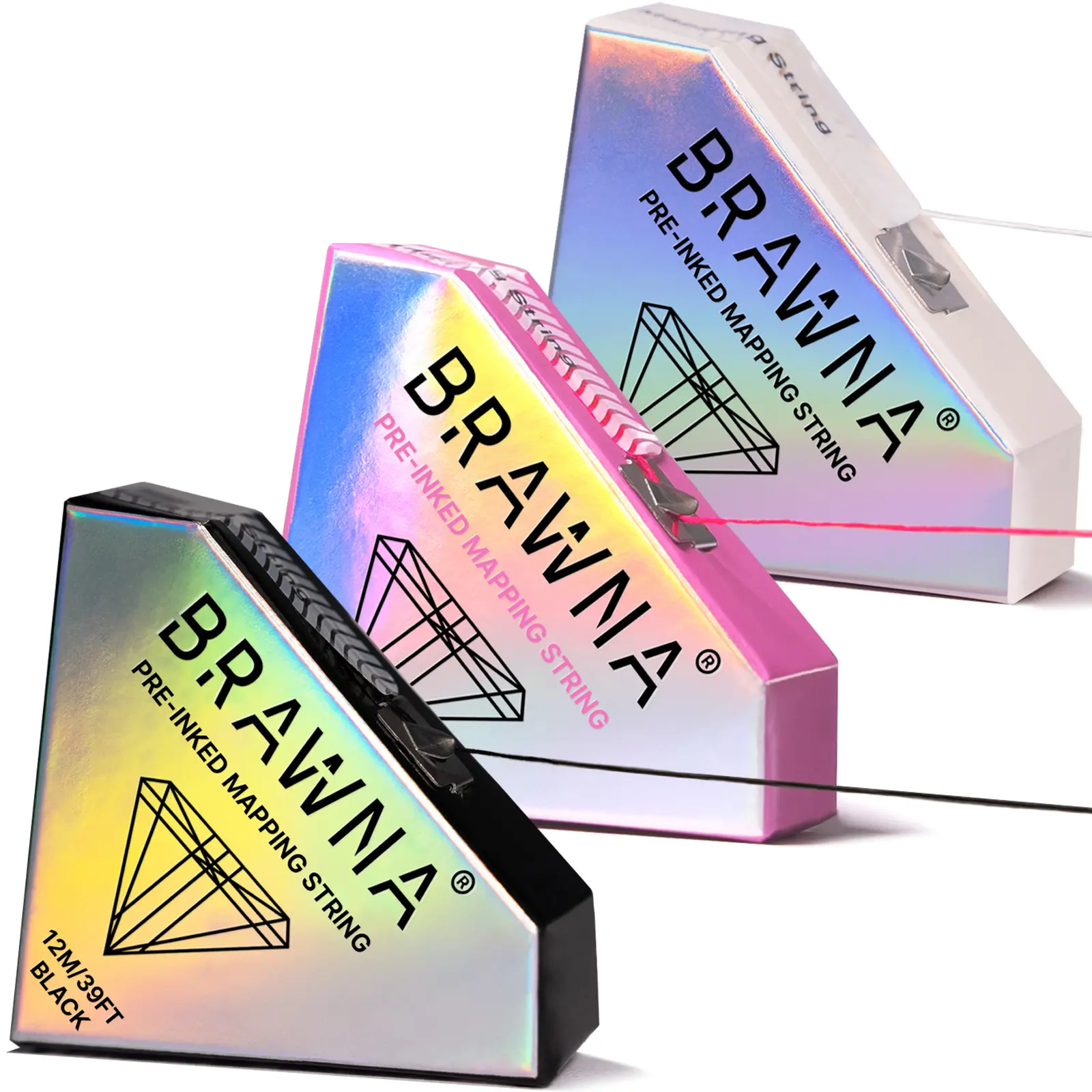 3 Pack - White, Pink, Black