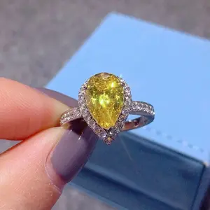 Diamond ring zircon ring