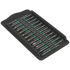 Wera 05134000001 Kraftform Micro Big Pack 1 Screwdriver Set for Electronic 25 pc