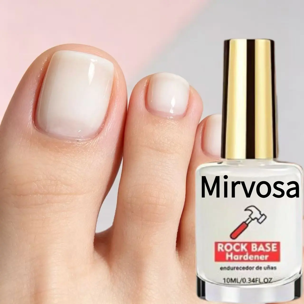 Milky White Nail Polish 10ML, Glossy Creamy White Nail Lacquer, High Shine Quick Dry Nail Varnish, Daily Manicure Pedicure Nail Art for Fingernails & Toenails, Women Cosmetics