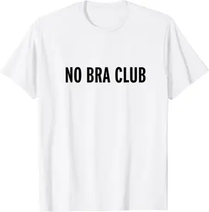 No Bra Club T-Shirt - Albertjasso Shop 90B07GTDG9RC