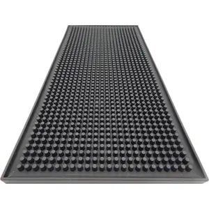 Bar Mat 6x12 for Cocktails and Coffee Bar Perfect Dish Drying Mat (1) - Professional Bar Spill Mat Perfect Barware for Bar Set - Dish Drying Soft Rubber Mat for Delicate Glass Dishes and Cups
