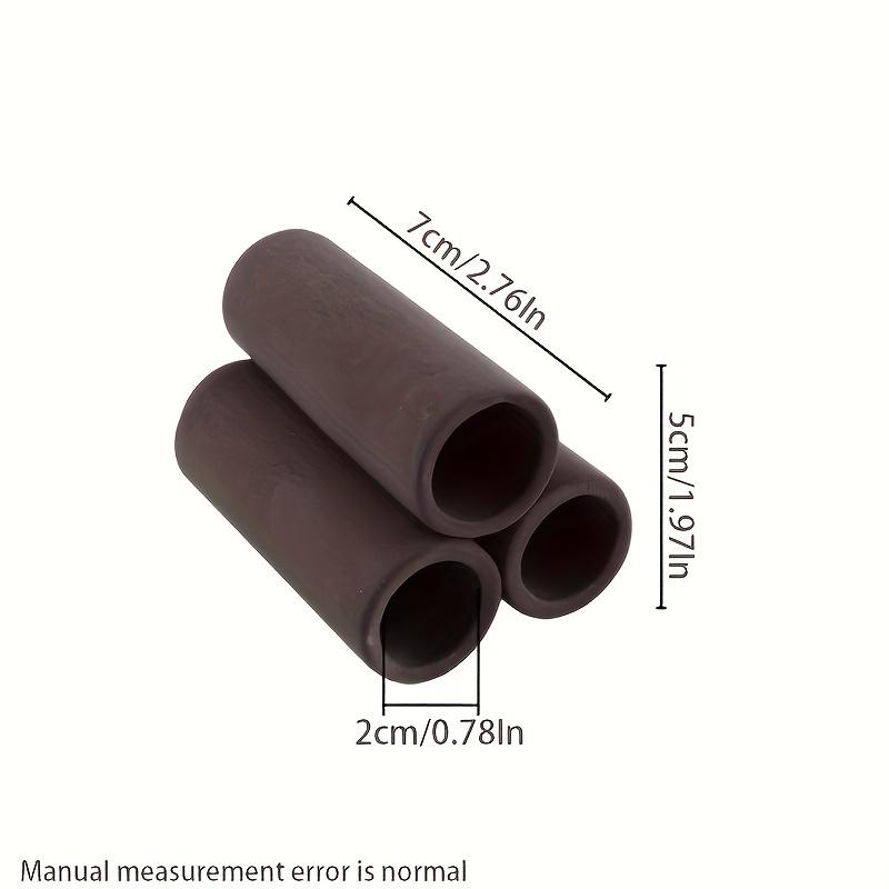 1 Piece 3-Hole Fish and Shrimp Shelter Tube, Clay Tube Aquarium Shrimp Cave Feeder Fish and Shrimp Feeder Tube Aquarium Fish Tank Tube Shelter Tube Fish Tank Shelter Decoration Hideaway Tube