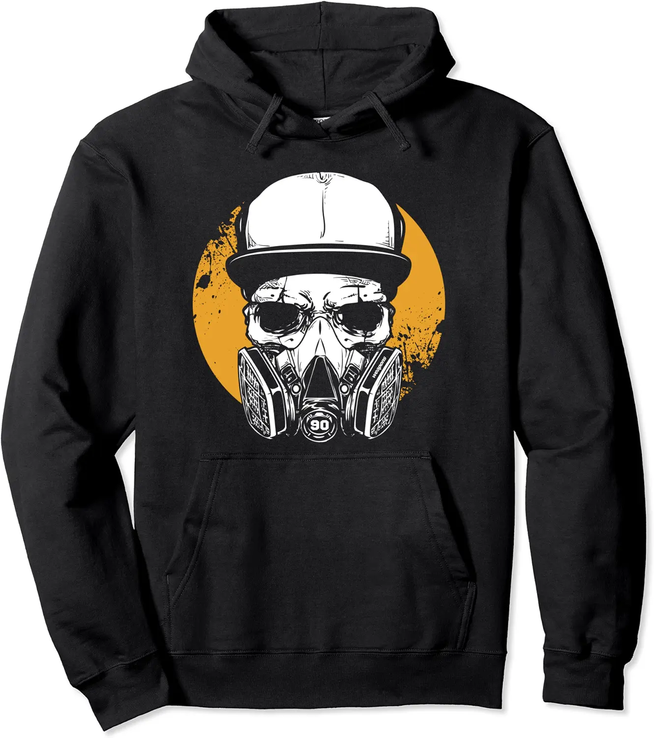 Hip Hop Hipster Pop Culture Icon Graffiti Artist Gas Mask Pullover Hoodie - Nicolelebro Shop 96B0BR3Z6C42
