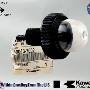 NEW Genuine OEM Kawasaki 49043-7002 Priming Pump Assembly Primer Bulb