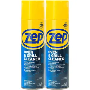 Zep Heavy-Duty Oven and Grill Cleaner - 19 oz (Case of 2) ZUOVGR19 - Dissolves Grease on Contact, on Burners, Grates and Drip Pans