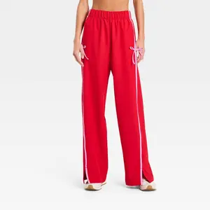Women's Woven High-Rise Bow Track Pants - All In Motion