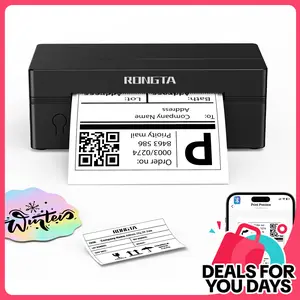 【DealsForYouDays】RONGTA Portable Handheld Thermal Label Maker - Bluetooth Wireless Sticky Label & Sticker Printer, Compatible with iOS, Android, Windows, Chromebook, Ideal for Etsy, Cool Tech Gadget
