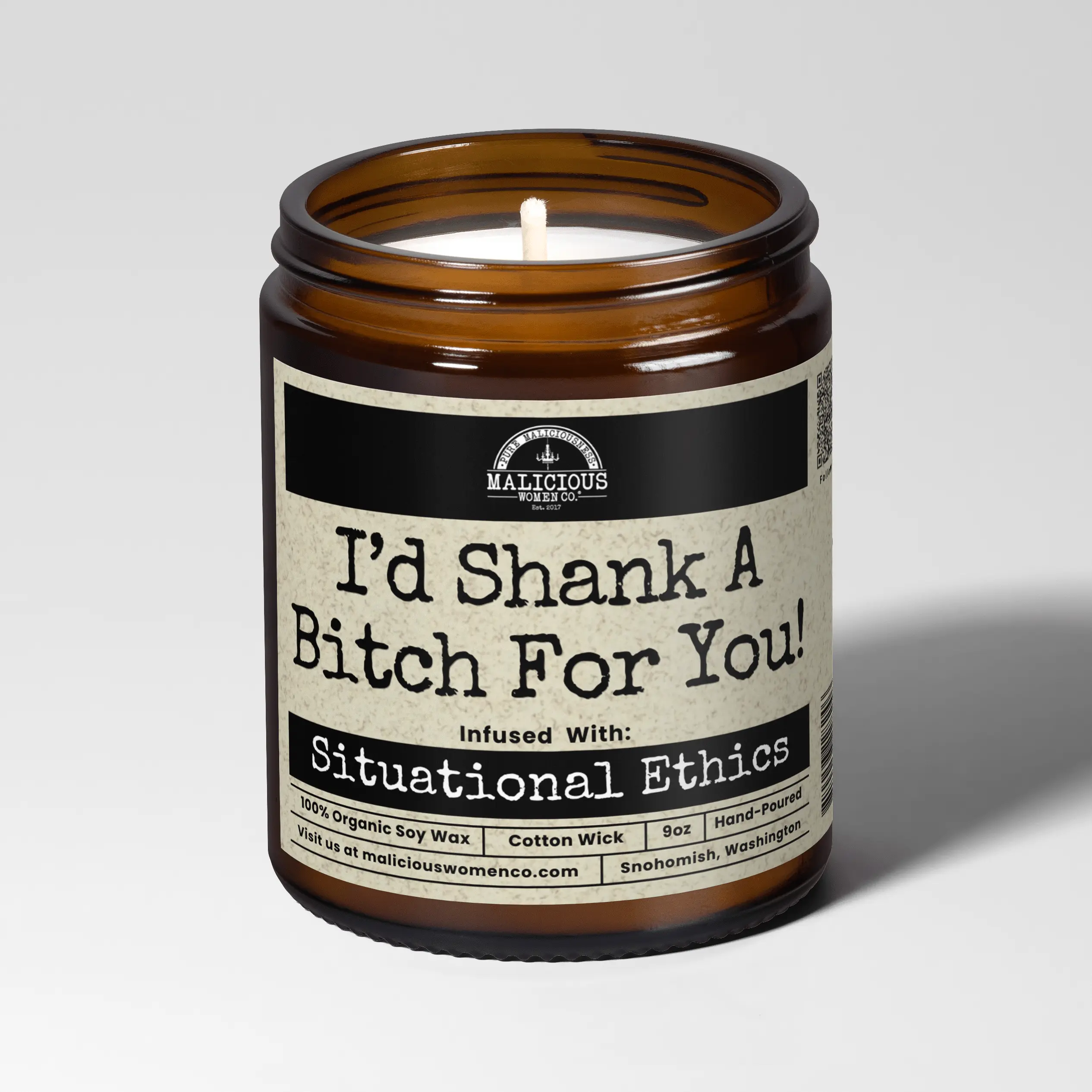 Id Shank A Bitch For You 9oz Bestie Candle Malicious Women Co