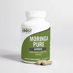 Moringa Powder Capsules - Natural Green Antioxidant Dietary Supplement with Vitamins & Amino Acids Supports Energy, Skin Health, Gut Health