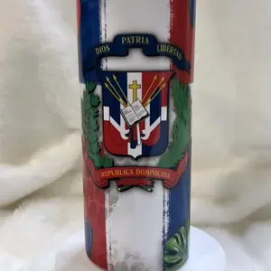 Tumbler personalized Bottles Dominican Republic Water Bottles Drinkware Aluminium
