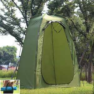 6 ft x 6 ft Camping Tent with Privacy Changing Room, Toilet, and Shower for Beach and Biking