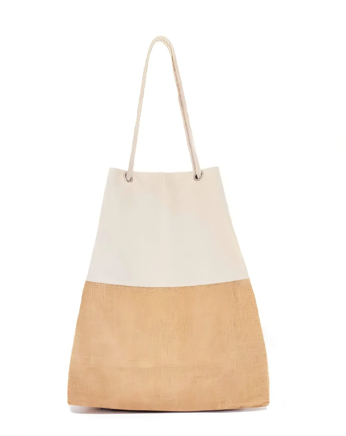 Eco Chic Women's Large Canvas Beach Bag with Woven Jute Base Twisted Rope Handles 17x16.4x5 inches Minimalist Design for Beach Pool Travel Market Vacation Everyday Tote
