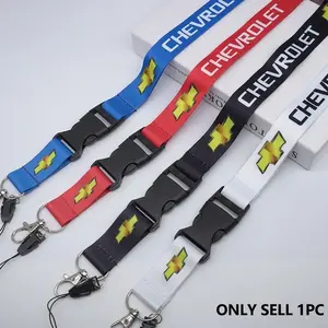 Nylon Car Keychain Lanyard Keyring For Chevrolet Onix Cruze Silverado Impala Equinox Malibu Tahoe Cobalt Camaro Trax Auto Decoration Accessories