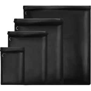 4 Pack Faraday Bags, Faraday Cage for Anti-Theft Anti-Tracking, Waterproof & Fireproof Faraday Bag for Laptops, Tablets, Phones, Car Keys