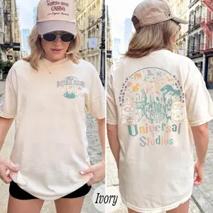Retro Two Sided Universal Studios Shirt, Universal Studios Theme Park Tee, Trip Outfit, Family Vacation Matching