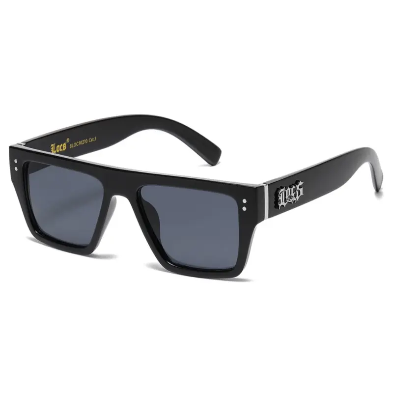 New Black Frame with Gold or Silver Logo, Dark Lenses, Stylish Design Trendy Sunglasses Sunglassesmen