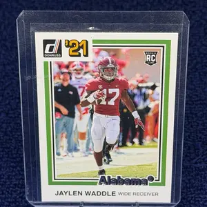 Donruss 2021 Rookie RC Card Jaylen Waddle Alabama Wide Receiver Football Trading Card