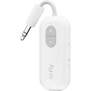 AirFly SE | Bluetooth Wireless Audio Transmitter Adapter for AirPods/Headphones, 20+ Hr Battery, Works with 3.5mm aux Jacks on Airplanes, TVs, Gym Equipment, and Travel