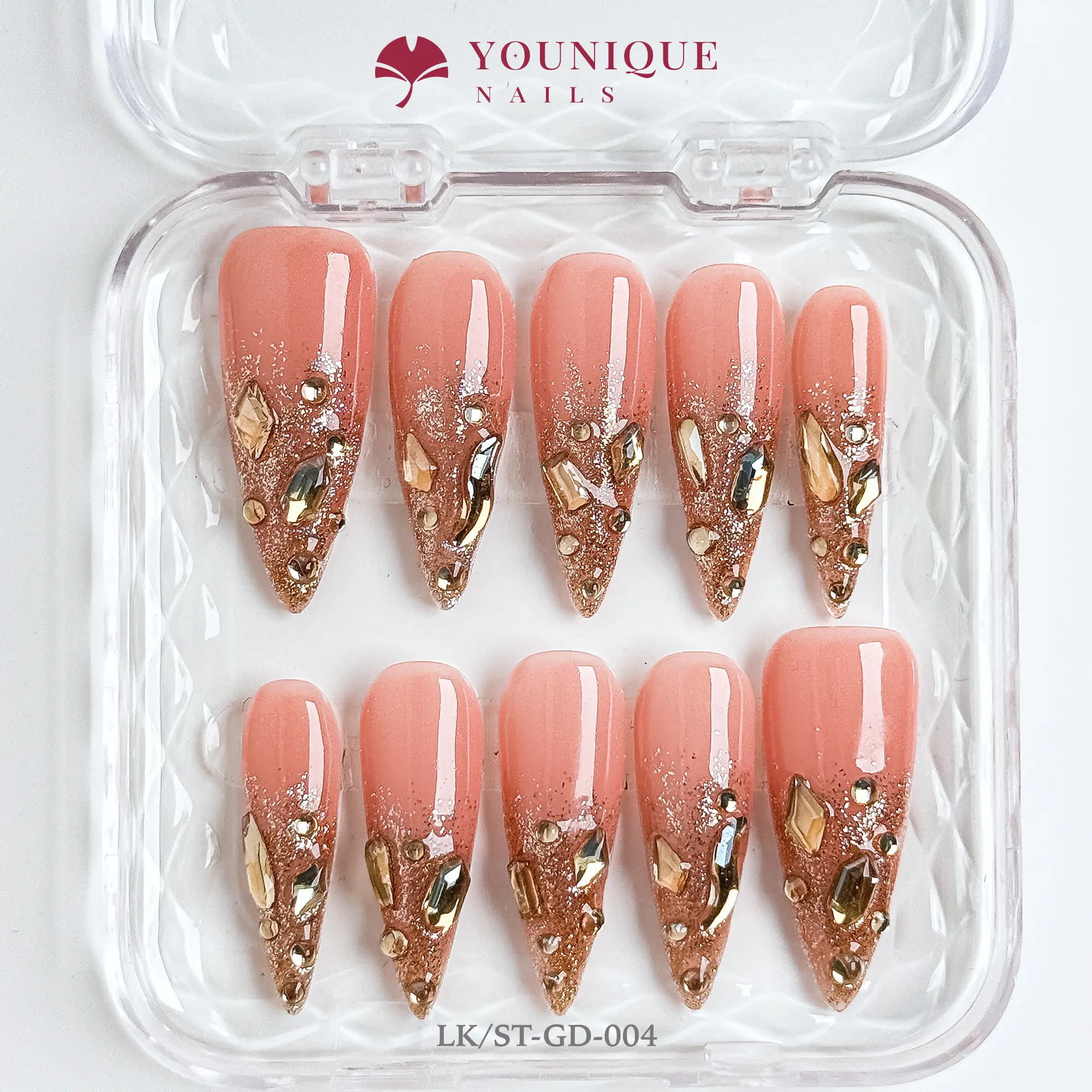 Younique Nails  | 10PCS 100% Handmade Press-On Nails | Reusable Colorful Art