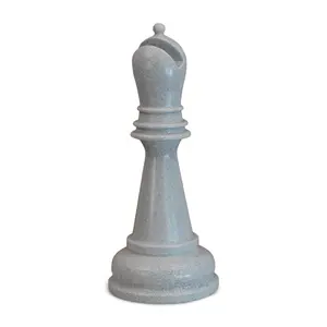 MegaChess 27 Inch Light Gray Perfect Bishop Giant Chess Piece