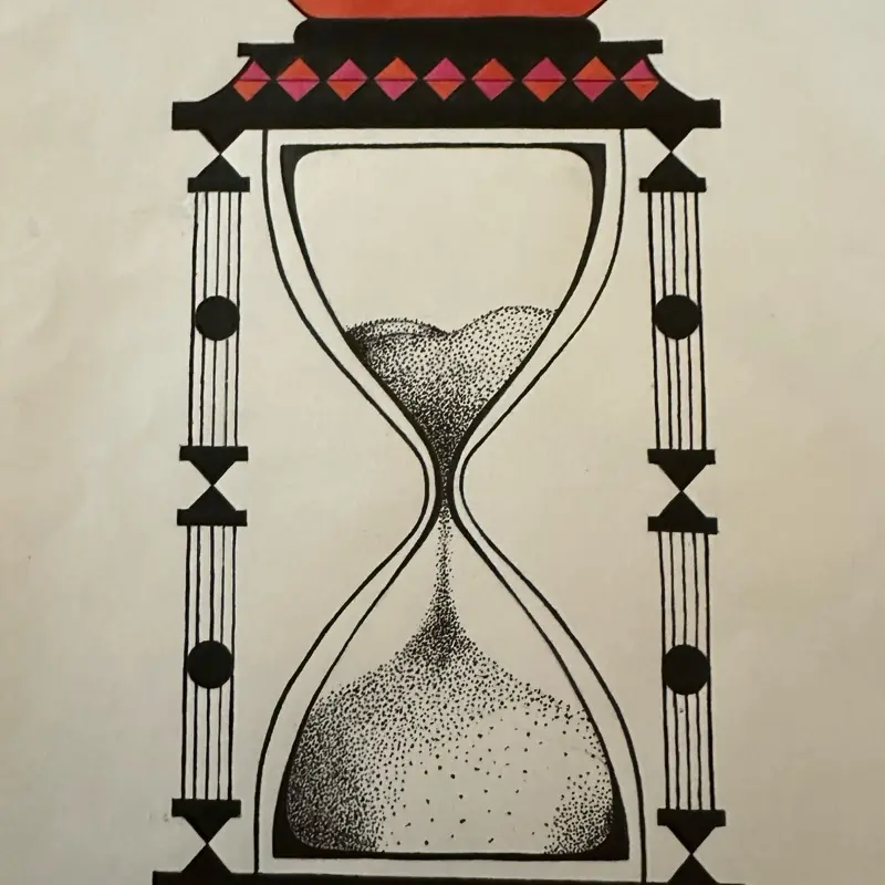 Pareidolia - Unique Design with Red Crown and Geometric Patterns