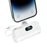 6500mAh (5000-10000mAh Range) Mobile Power Bank, Type-C/USB-C PD Fast Charger with 3-Mode Flashlight, Compact Thin Portable EDC Gear, Stand, Cable, Ports, Built-in LED Digital Display for iPhone, Android, Battery Anxiety Solutions