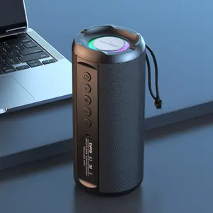 【ZEALOT】Portable wireless speaker with 10W, high fidelity sound and audio, RGB ambient light, outdoor Bluetooth speaker surround sound, long battery life, supports TWS/USB/TF/AUX/BT smartphones. Ideal choice for family/car/party/camping/gift giving